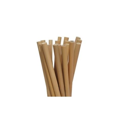 Pailles en bambou 30cm - Sachet de 100 Code article: SWBAMB30S100